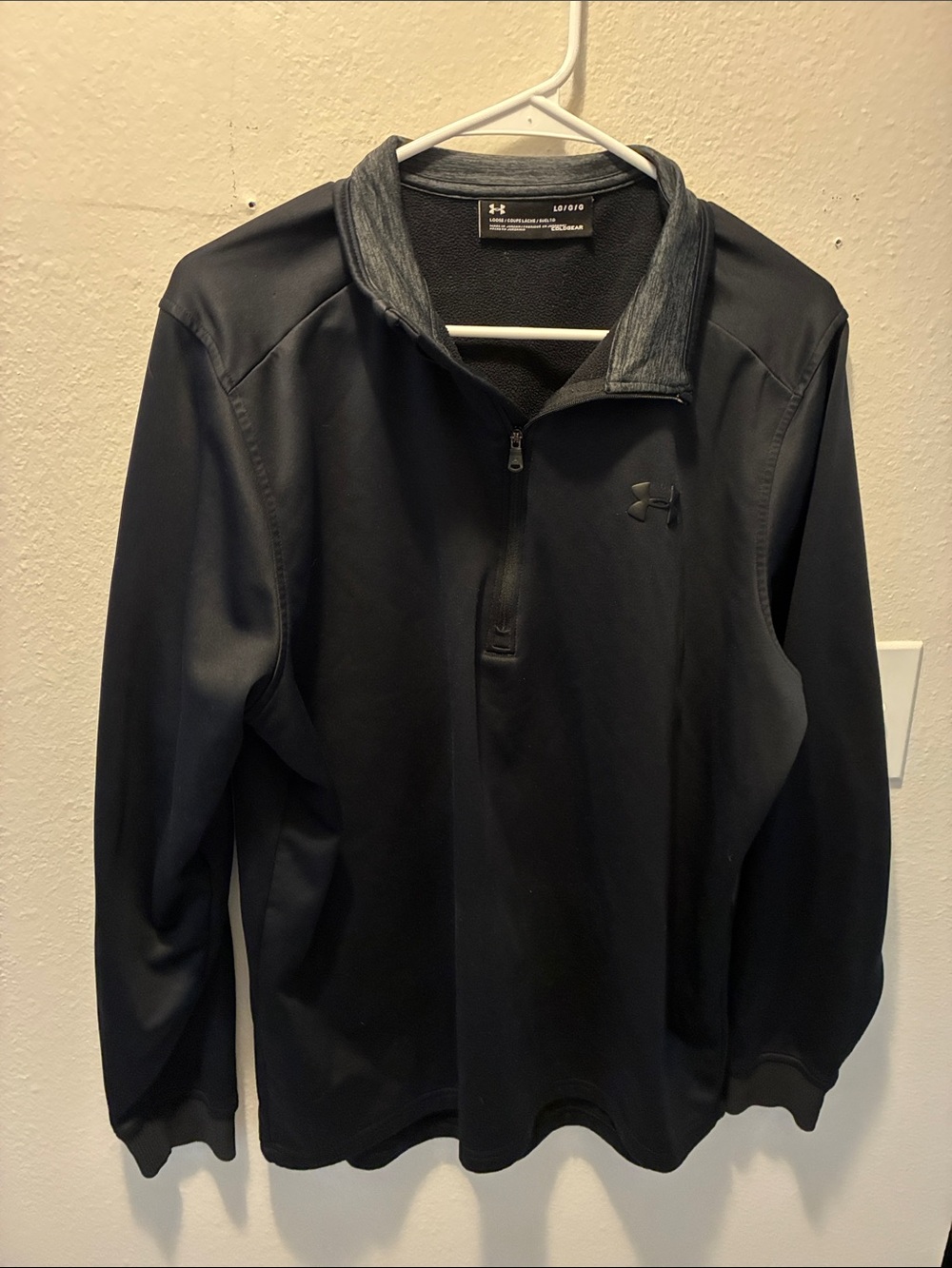 Under Armour Black Lightweight Quarter-Zip Shirt Jacket